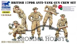 British 17Pdr Anti-Tank Gun Crew