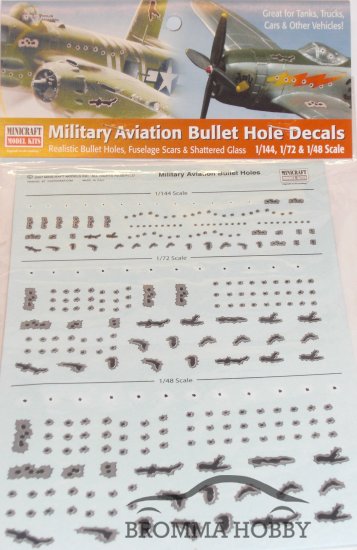 Aviation Bullet Hole Decals - 1/144 - 1/72 - 1/48 - Klicka på bilden för att stänga