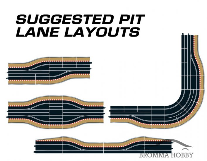 Pit Lane Track (Right Hand) - Includes Sensor - Click Image to Close